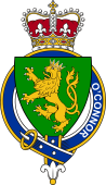 British Garter Coat of Arms for O'Connor (Ireland)