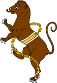 Monkey Rampant Collared at the Loins Chained