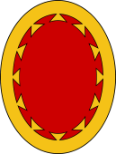 Oval Shield-Bordure Dovetailed