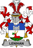 Irish Coat of Arms for Lenihan or O'Lenaghan