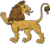 Lion Passant Reguardant