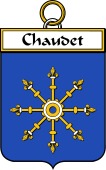 French Coat of Arms Badge for Chaudet