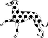 Greyhound Passant Pellety