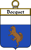 French Coat of Arms Badge for Bocquet