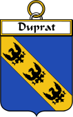 French Coat of Arms Badge for Duprat