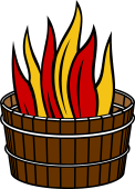 Basket (Flames Issuing)