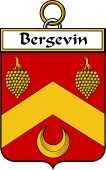 French Coat of Arms Badge for Bergevin