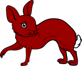 Hare Passant Reguardant