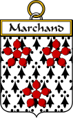 French Coat of Arms Badge for Marchand