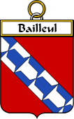 French Coat of Arms Badge for Bailleul