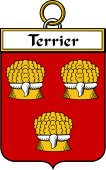 French Coat of Arms Badge for Terrier