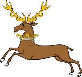 Stag Courant Ducally Gorged