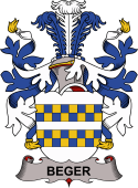 Coat of arms used by the Danish family Beger
