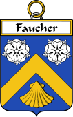 French Coat of Arms Badge for Faucher