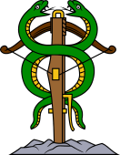 Bow (Cross Bow) Environed with Serpents)