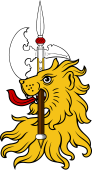 Lion Head IV  Holding Halberd