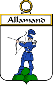 French Coat of Arms Badge for Allamand