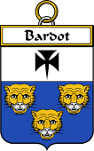 French Coat of Arms Badge for Bardot