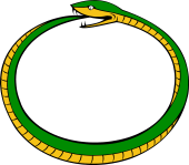 Serpent Embowed Biting his Tail