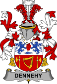 Irish Coat of Arms for Dennehy or O'Dennehy