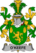 Irish Coat of Arms for Keefe or O'Keefe