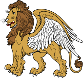 Lion Statant Winged