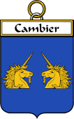 French Coat of Arms Badge for Cambier