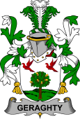 Irish Coat of Arms for Geraghty or McGarrity