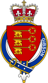 British Garter Coat of Arms for Gibson (Scotland)