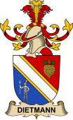 Republic of Austria Coat of Arms for Dietmann de Traubenburg