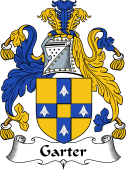 English Coat of Arms for the family Garter