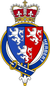 British Garter Coat of Arms for Herbert (England)