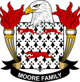 Coat of arms used by the Moore family in the United States of America