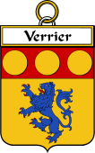 French Coat of Arms Badge for Verrier (le)
