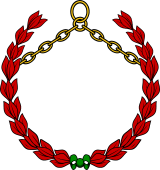 Laurel Wreath 15 Pendent from Chain
