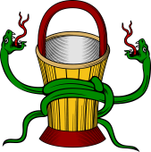 Bucket Encircled by Two Serpents Respecting