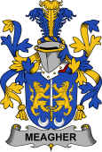 Irish Coat of Arms for Meagher or O'Maher
