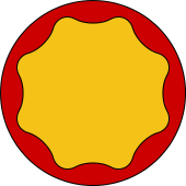 Circular Shield-Bordure Wavy