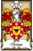 Scottish Coat of Arms Bookplate for Bertram