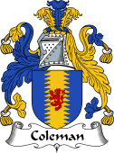 English Coat of Arms for the family Coleman