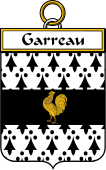 French Coat of Arms Badge for Garreau