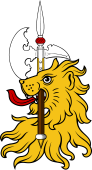 Lion Head IV Holding Halberd