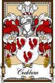 Scottish Coat of Arms Bookplate for Cockburn