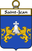French Coat of Arms Badge for Saint-Jean