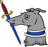 Greyhound HD Ersd Collared Holding Sword