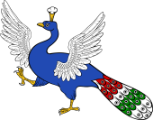 Peacock Rampant-Wings Expanded