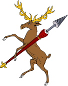 Stag Rampant Holding Tilting Spear