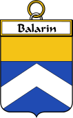 French Coat of Arms Badge for Balarin