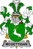 Irish Coat of Arms for McGettigan or Gethin