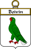 French Coat of Arms Badge for Boivin